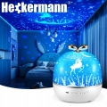 Projektor gwiazd rzutnik nieba lampka nocna LED głośnik Bluetooth Jabłko