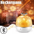 Projektor gwiazd rzutnik nieba lampka nocna LED głośnik Bluetooth Jabłko