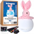 Projektor gwiazd rzutnik nieba lampka nocna LED głośnik Bluetooth kołysanka Królik