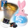 Projektor gwiazd rzutnik nieba lampka nocna LED głośnik Bluetooth kołysanka Królik