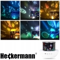 Projektor gwiazd rzutnik nieba lampka nocna LED głośnik Bluetooth kołysanka Miś