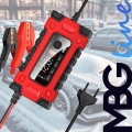 Mocny inteligentny prostownik samochodowy ładowarka akumulatora LCD 12/24 V 10 A automat