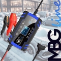 Mocny inteligentny prostownik samochodowy ładowarka akumulatora LCD 12/24 V 8 A automat