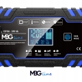 Mocny inteligentny prostownik samochodowy ładowarka akumulatora LCD 12/24 V 8 A automat