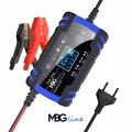 Mocny inteligentny prostownik samochodowy ładowarka akumulatora LCD 12/24 V 8 A automat