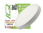 Panel plafon lampa LED natynkowy sufitowy okrągły biały 18 W CCD Luma B-Line