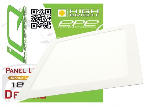 Panel plafon lampa LED podtynkowy sufitowy kwadrat biały 18 W CCD Dentro B-Line