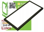 Panel plafon lampa LED natynkowy sufitowy prostokątny czarny 36 W CCD Luma B-Line