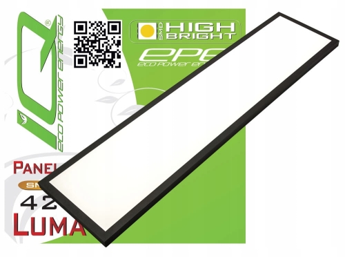 Panel plafon lampa LED natynkowy sufitowy prostokątny czarny 42 W CCD Luma B-Line