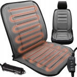 Mata grzewcza na fotel fotele samochodowy podgrzewanie siedzenia pilot 12 V 48 W szara