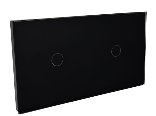 Panel ramka szklana czarny 2G (1+1) PRS B-Line