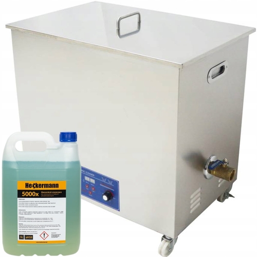 Myjka ultradźwiękowa warsztatowa  do części wanna mycia części 55 l 1080 W + 5 l płynu Heckermann