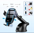 Solidny uniwersalny uchwyt samochodowy automat rozsuwany na telefon ładowarka indukcyjna 15 W