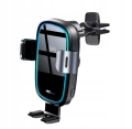 Solidny uniwersalny uchwyt samochodowy automat rozsuwany na telefon ładowarka indukcyjna 15 W