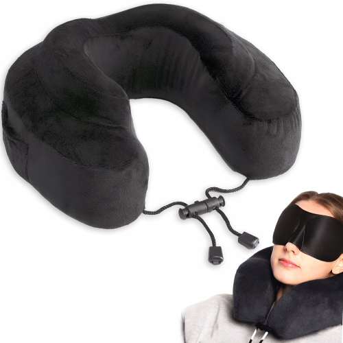 Poduszka ortopedyczna podróżna turystyczna rogal na szyję pianka Memory Foam