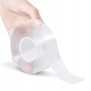 Taśma Nano dwustronna super mocna klej wielokrotnego użytku bezbarwna 5 m