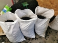 Worki parciane na 50 kg na gruz zboże węgiel brykiet piasek 65 x 105 cm obszyte 10 szt. 