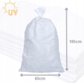 Worki parciane na 50 kg na gruz zboże węgiel brykiet piasek 65 x 105 cm obszyte 10 szt. 