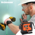 Poziomica laserowa płaszczyznowa 4D 360 Pro laser krzyżowy zielony 16 linii 3000 mAh