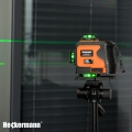 Poziomica laserowa płaszczyznowa 4D 360 Pro laser krzyżowy zielony 16 linii 3000 mAh