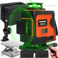Poziomica laserowa płaszczyznowa 4D 360 Pro laser krzyżowy zielony 16 linii 3000 mAh
