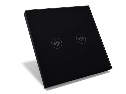 Włącznik dotykowy żaluzjowy roletowy PRS czarny żaluzje rolety B-Line