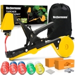 Profesjonalny tapener ogrodowy zszywacz do wiązania zszywania roślin szkółkarski + 15x taśma zszywki