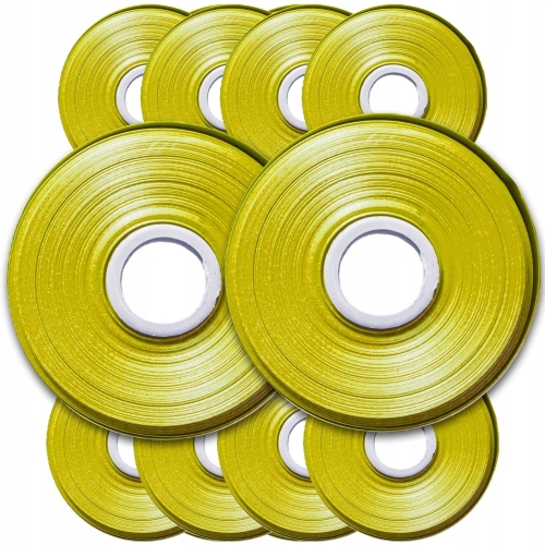 10x taśma 33 m do tapenera zszywacza ogrodowego do wiązania roślin - żółta