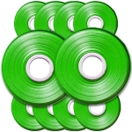 10x taśma 33 m do tapenera zszywacza ogrodowego do wiązania roślin - zielona