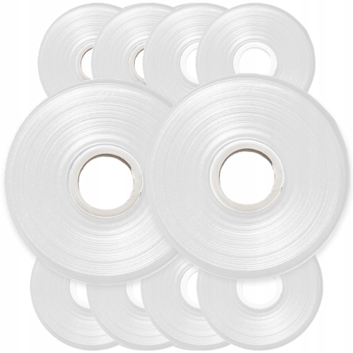 10x taśma 33 m do tapenera zszywacza ogrodowego do wiązania roślin - biała
