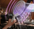 Elektryczna łapka packa lampa na muchy komary owadobójcza rażąca prądem