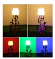 Lampa solarna stojąca podłogowa ogrodowa Piano 1,5 W CW + RGB IP65 czujnik zmierzchu