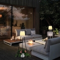 Lampa solarna stojąca podłogowa ogrodowa Piano 1,5 W CW + RGB IP65 czujnik zmierzchu