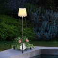 Lampa solarna stojąca podłogowa ogrodowa Piano 1,5 W CW + RGB IP65 czujnik zmierzchu