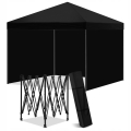 Pawilon namiot ogrodowy handlowy cateringowy ekspresowy imprezowy czarny 3 x 3 m