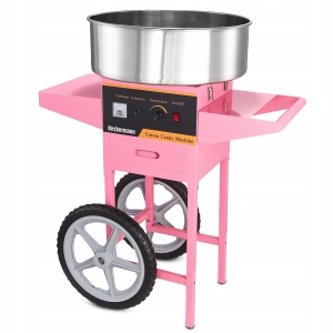Profesjonalna maszyna elektryczna do waty cukrowej z wózkiem urządzenie mobilne 1200 W