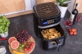 Frytkownica beztłuszczowa Air Fryer frytownica czarna panel LED 5 l / 1400 W Linbox czarna