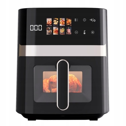 Frytkownica beztłuszczowa Air Fryer frytownica czarna panel LED 5 l / 1400 W Linbox czarna