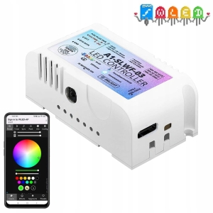 Sterownik taśm cyfrowych SLWF-03 WLED Pixel LED WiFi ESP32 Home Assistant MQTT UART USB-C