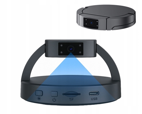 Mini kamera detektywistyczna bezprzewodowa FHD detekcja ruchu nagrywanie 8 h