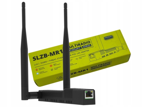 Adapter SLZB-MR1 ZigBee Thread multiradio CC2652P7 EFR32MG21 PoE WiFi LAN