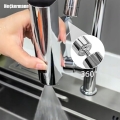 Przedłużacz kranu kuchennego perlator adapter przedłużka końcówka do baterii 2 funkcje srebrna