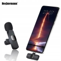 2x mikrofon bezprzewodowy reporterski krawatowy do telefonu iPhone Android USB-C