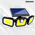 Lampa solarna ogrodowa uliczna zewnętrzna 171 LED 150 W czujnik ruchu zmierzchu