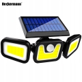 Lampa solarna ogrodowa uliczna zewnętrzna 171 LED 150 W czujnik ruchu zmierzchu