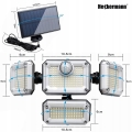 Lampa solarna ogrodowa uliczna zewnętrzna 333 LED 180 W czujnik ruchu zmierzchu osobny panel