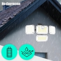 Lampa solarna ogrodowa uliczna zewnętrzna 333 LED 180 W czujnik ruchu zmierzchu osobny panel