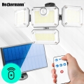 Lampa solarna ogrodowa uliczna zewnętrzna 333 LED 180 W czujnik ruchu zmierzchu osobny panel
