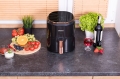 Frytkownica beztłuszczowa Air Fryer frytownica czarna panel kolorowe ikony 4,5 l / 1400 W Linbox
