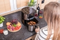 Frytkownica beztłuszczowa Air Fryer frytownica polskie menu 4,5 l / 1400 W Linbox Inox